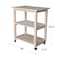 International Concepts Microwave Cart, Unfinished 185 - alternate 6